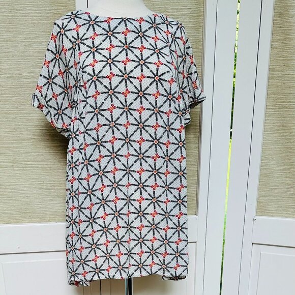 Free People Trapeze Dress Baby Doll Dress Tunic Top Boho Designs Orange Red XS - Picture 1 of 8